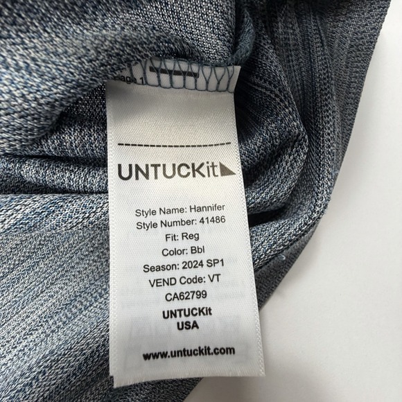 UNTUCKit Hannifer Polo Shirt Men's XL Regular Fit Short Sleeve - Picture 4 of 8